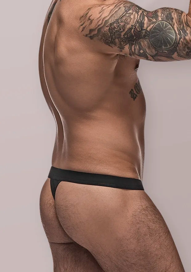 Male Power Pure Comfort Bong Thong - Black