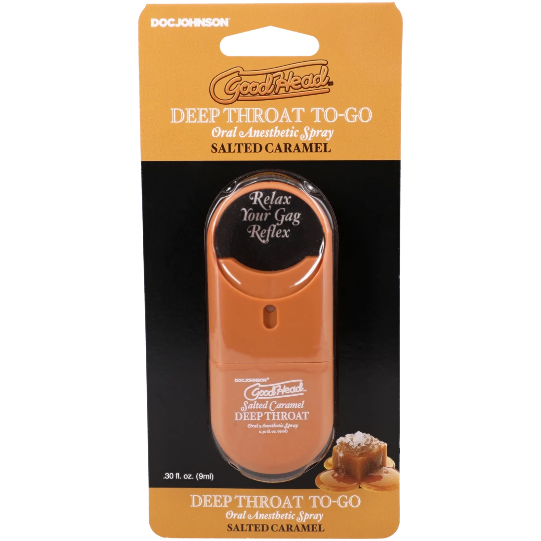 Goodhead - Deep Throat Spray to-Go - Salted Caramel - .30 Fl. Oz.