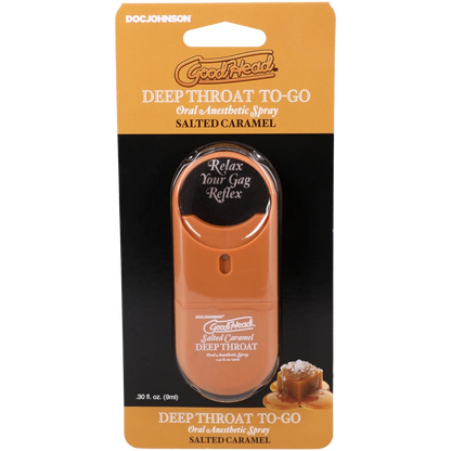 Goodhead - Deep Throat Spray to-Go - Salted Caramel - .30 Fl. Oz.