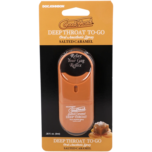 Goodhead - Deep Throat Spray to-Go - Salted Caramel - .30 Fl. Oz.