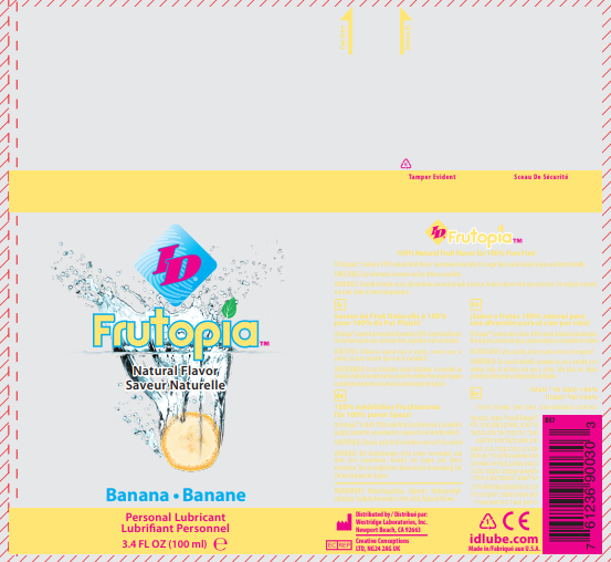 ID Frutopia Natural Flavor Banana 3.4 Oz