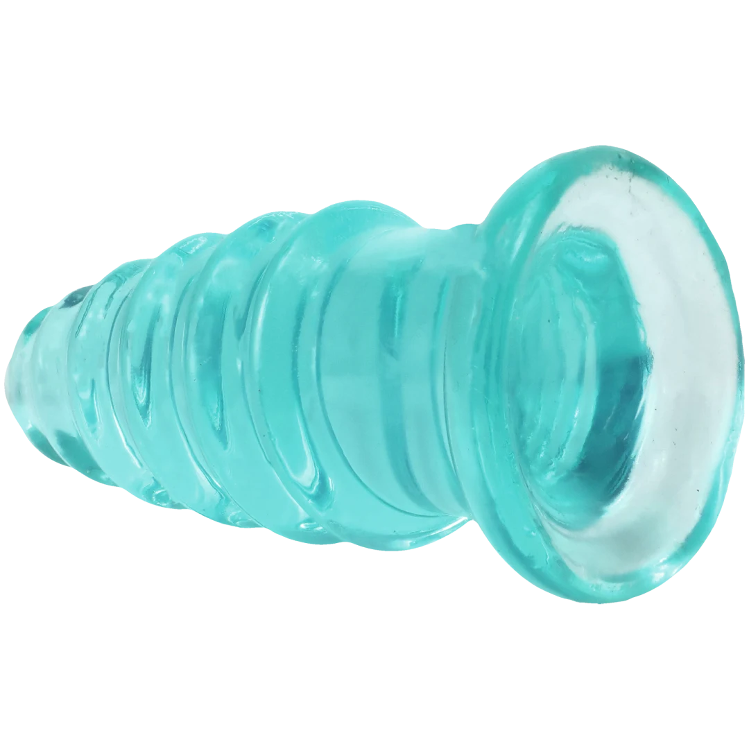 Crystal Jellies - Anal Twist - 5 Inch Teal