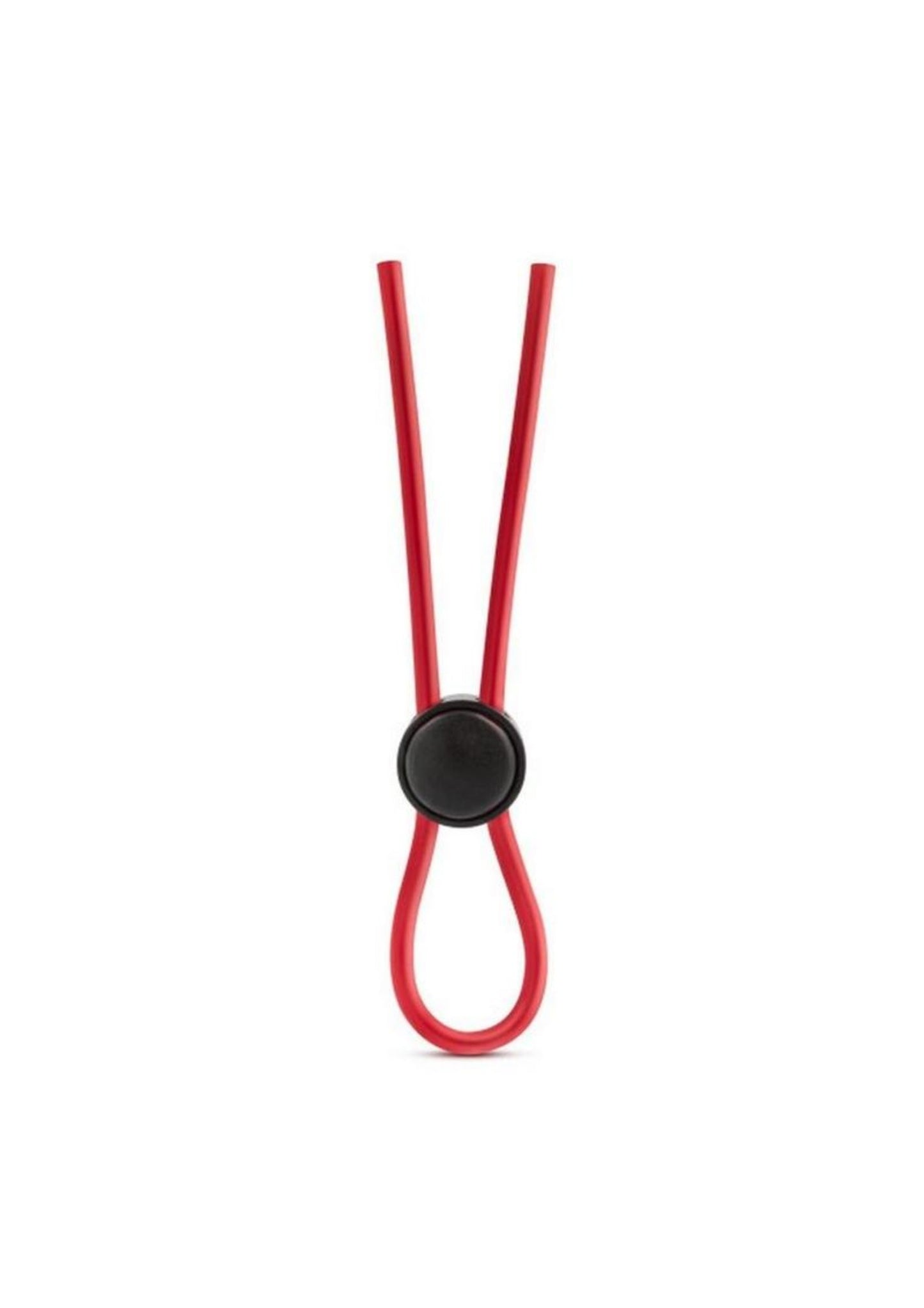 Stay Hard Silicone Loop Cock Ring - Red