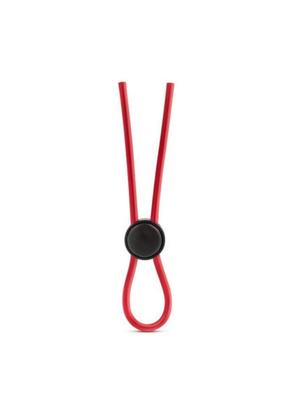 Stay Hard Silicone Loop Cock Ring - Red