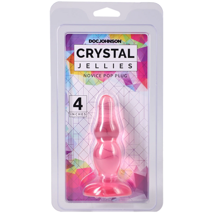 Crystal Jellies - Novice Pop Plug - 4 Inch Pink