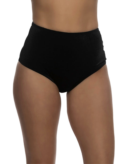 6628 - 1pc High Waist Cheeky Velvet Shorts