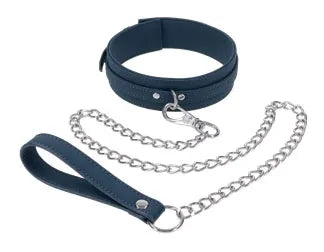 Signature Twilight Tease Collar & Leash Blue