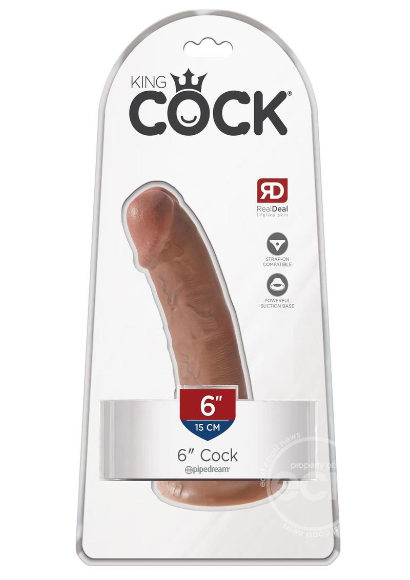King Cock Dildo 6in - Caramel
