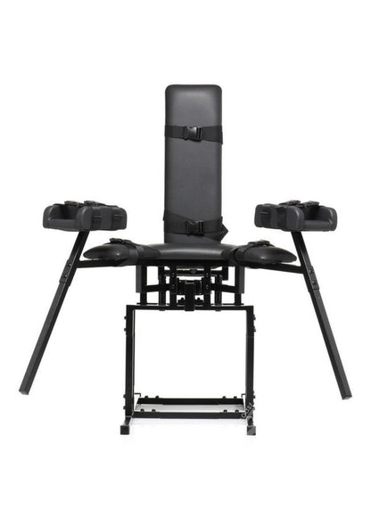 Master Series Leg Spreader Obedience Chair - Black