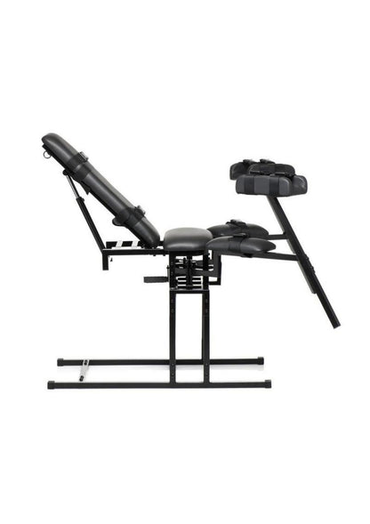 Master Series Leg Spreader Obedience Chair - Black