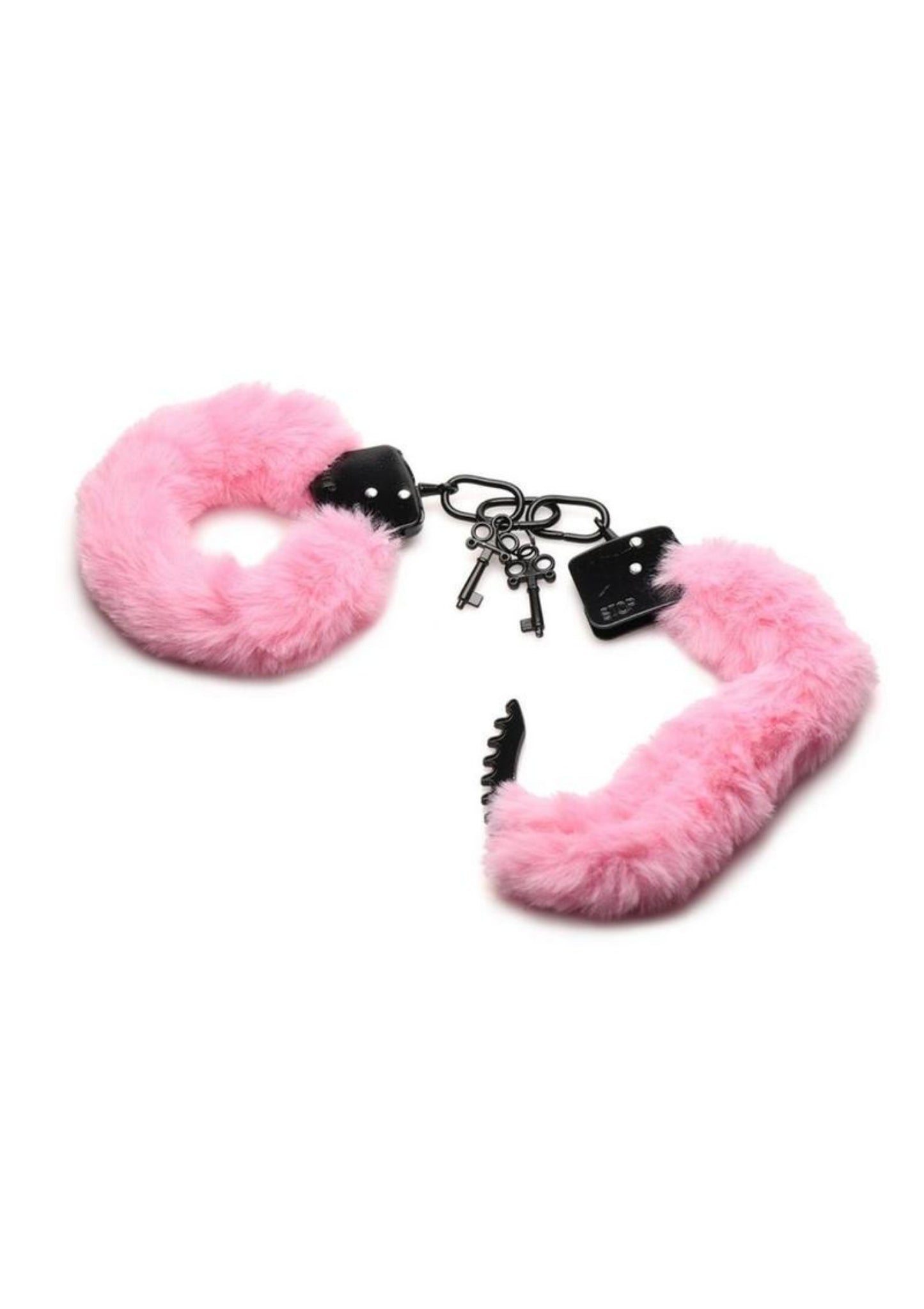 Master Series Cuffed in Fur Furry Handcuffs - Pink