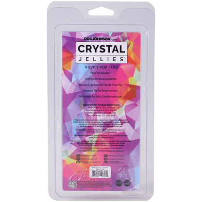 Crystal Jellies - Novice Pop Plug - 4 Inch Pink