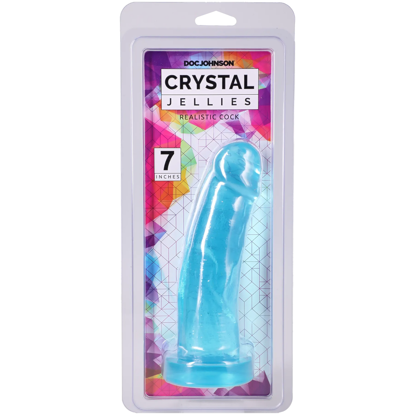 Crystal Jellies - Realistic Cock - 7 Inch Pink