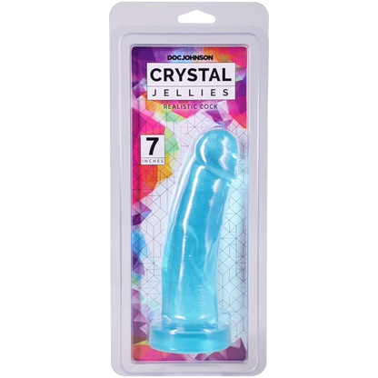 Crystal Jellies - Realistic Cock - 7 Inch Pink