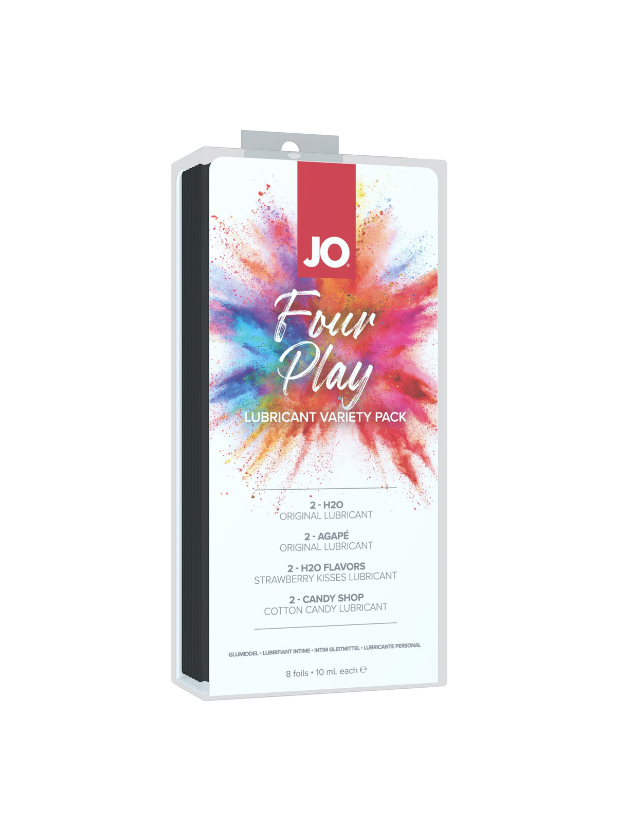 JO Four Play Lubricant Variety Gift Set (8 x 10ml Foils)