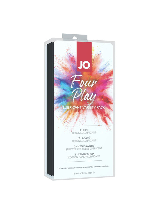 JO Four Play Lubricant Variety Gift Set (8 x 10ml Foils)