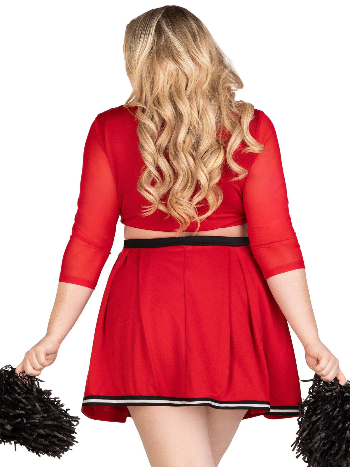 Leg Avenue Varsity Babe Cheerleader Costume (3 Piece) - Red