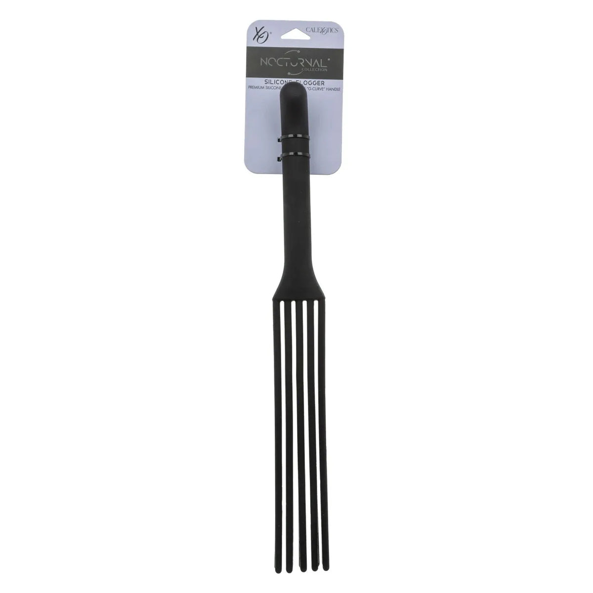 Nocturnal Collection Silicone Flogger Black