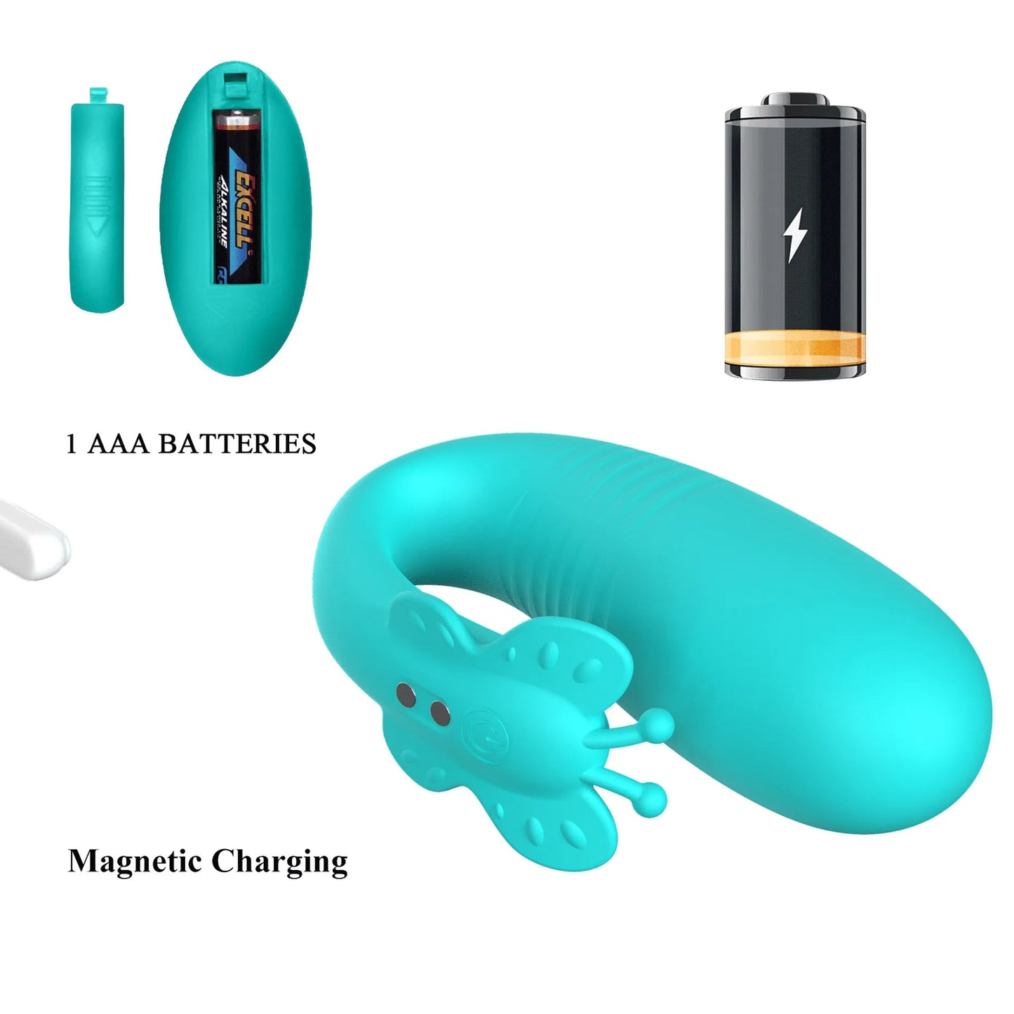 Pretty Love Remi Thrusting Hands-Free Vibrator Aqua