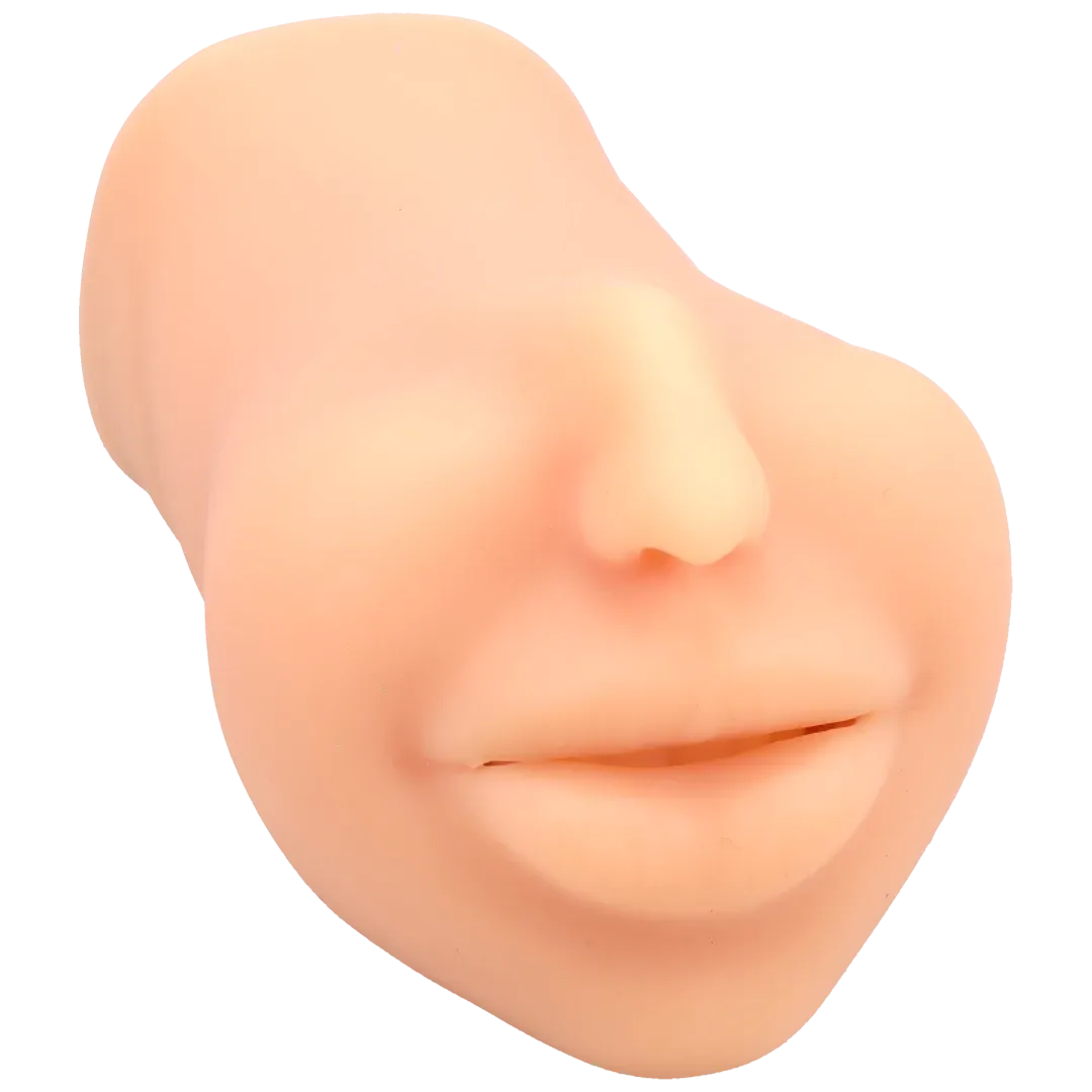 The Super Sucker - Cum Guzzler - Male Mouth Ultraskyn Masturbator Vanilla