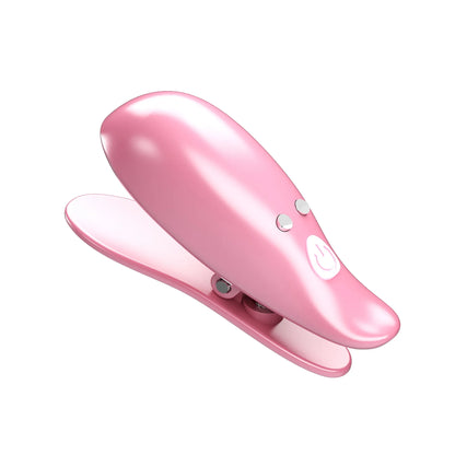 Pretty Love Leaf Wireless Vibrating Nipple Clamps Pink