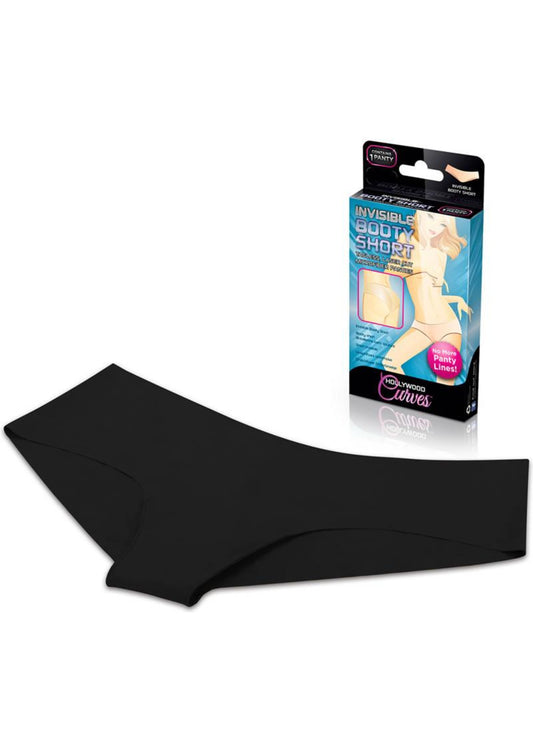 INVISIBLE BOOTYSHORT - BLACK - M/L