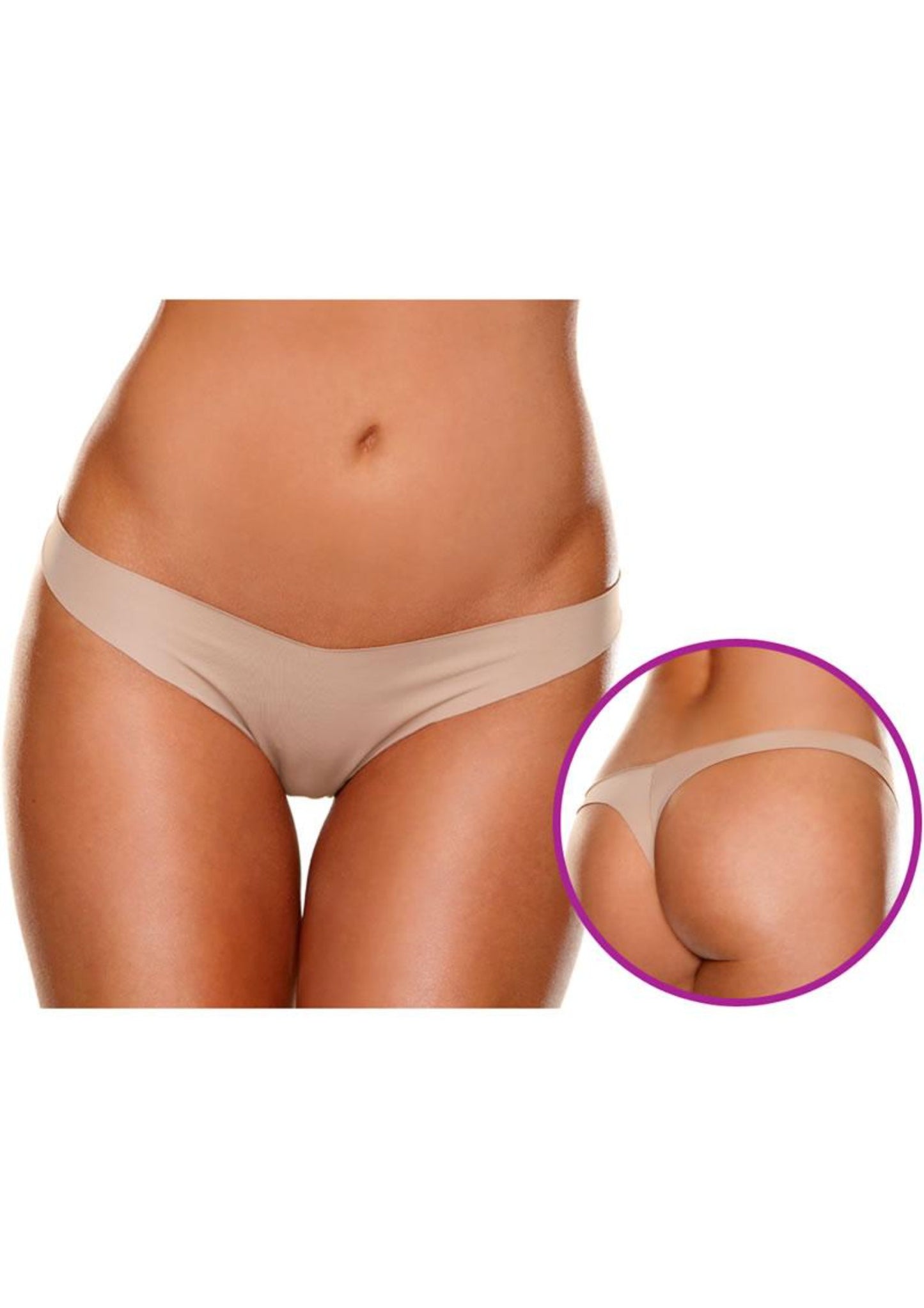 INVISIBLE THONG - NUDE - M/L