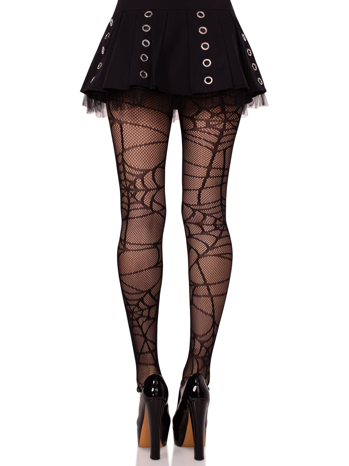 Spiderweb Net Tights - One Size - Black