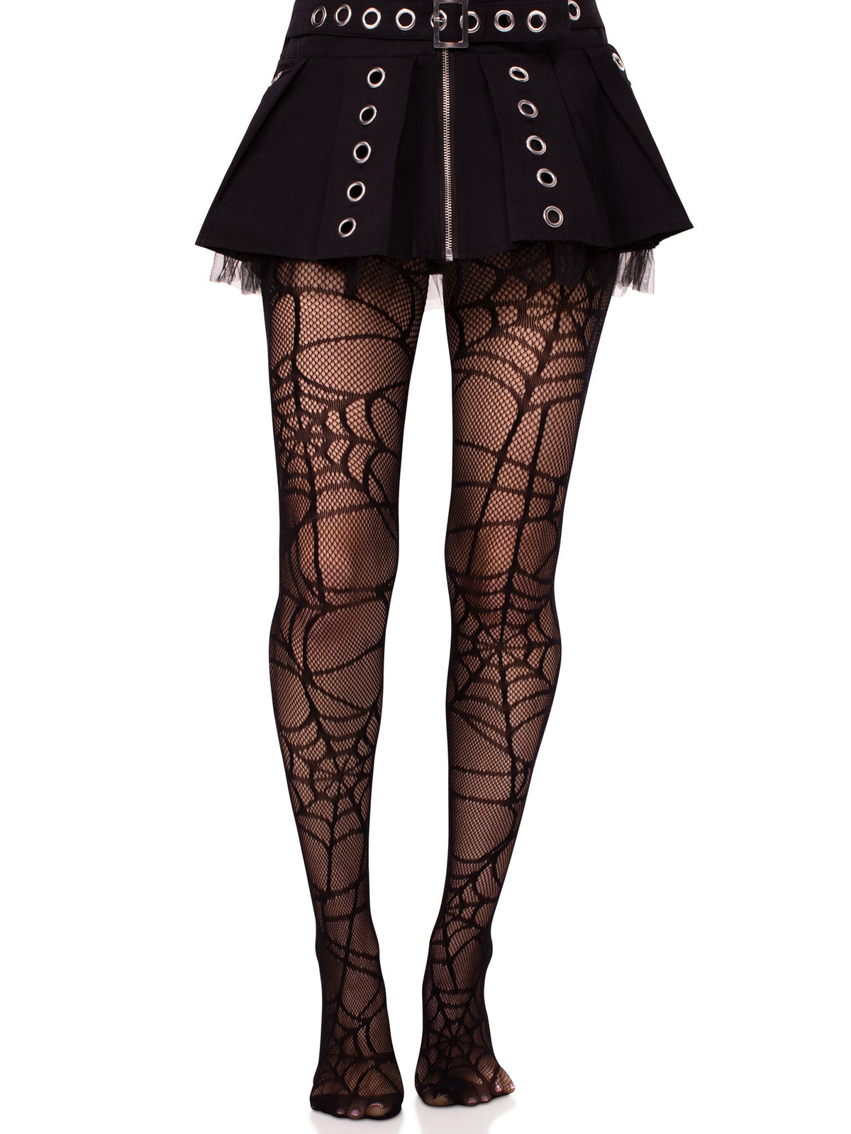 Spiderweb Net Tights - One Size - Black