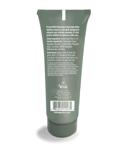 B-Luvd Girth Enhancing Cream 2oz