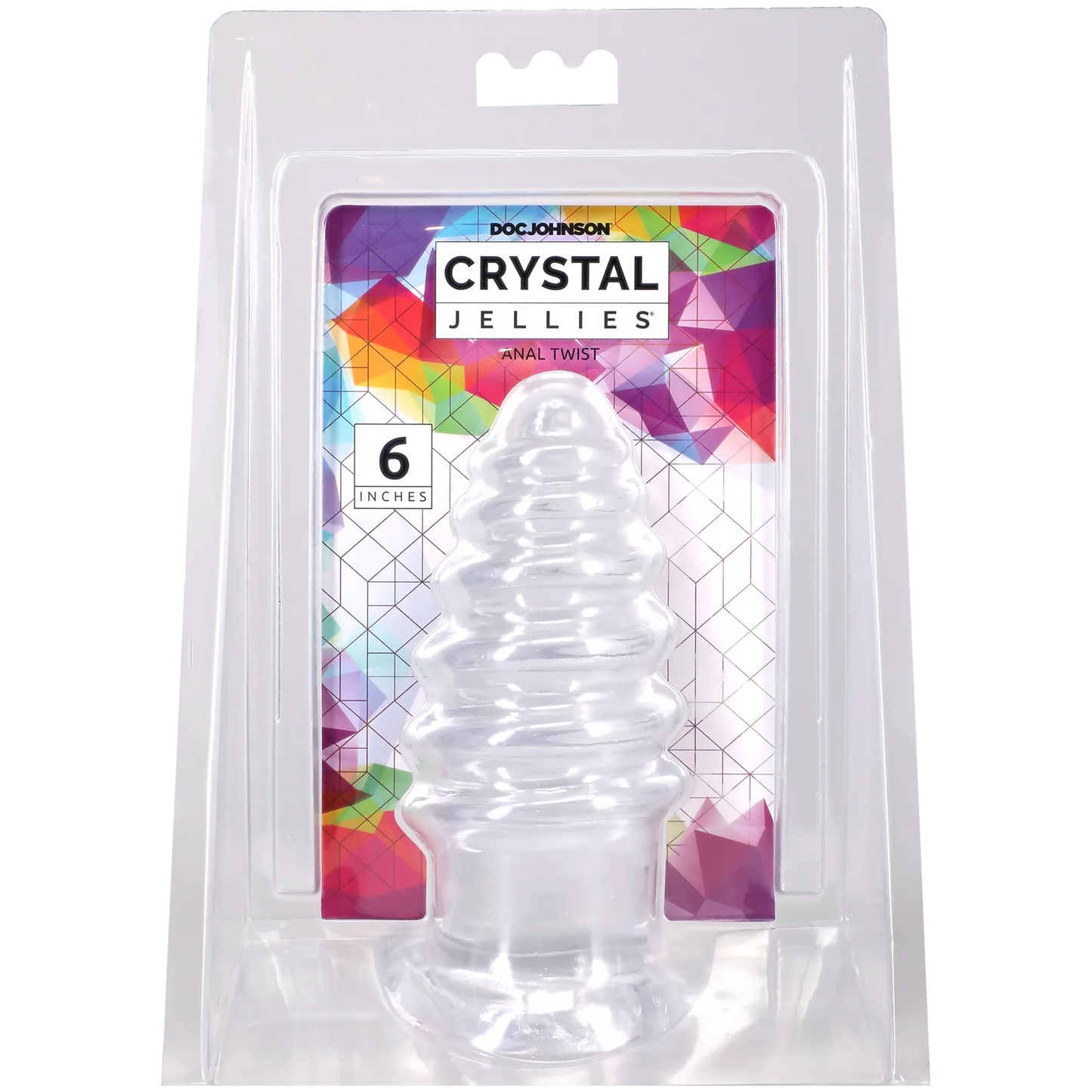 Crystal Jellies - Anal Twist - 6 Inch Clear