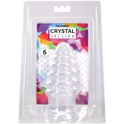 Crystal Jellies - Anal Twist - 6 Inch Clear