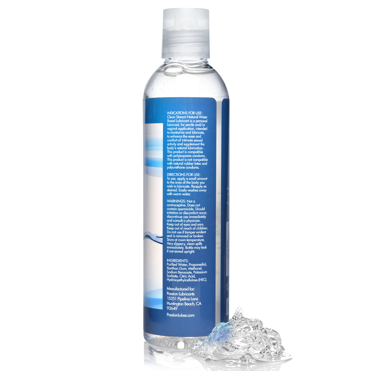 CleanStream Water-Based Anal Lube 8 oz