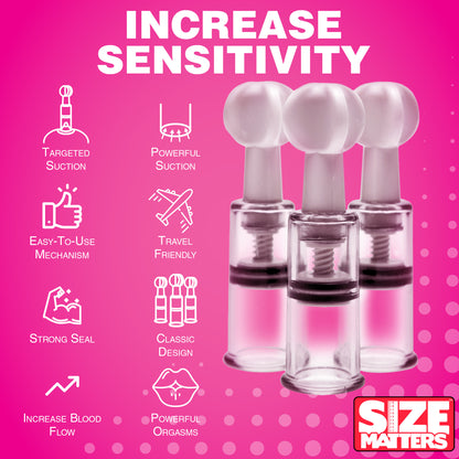 Max Twist Clit and Nipple Triple Sucker Set