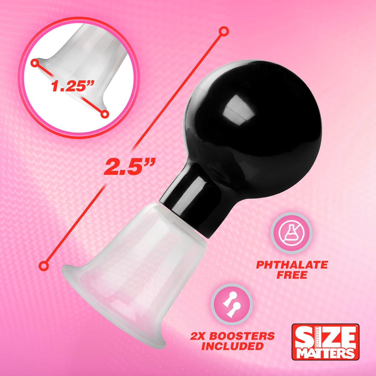 Size Matters See-Thru Nipple Boosters