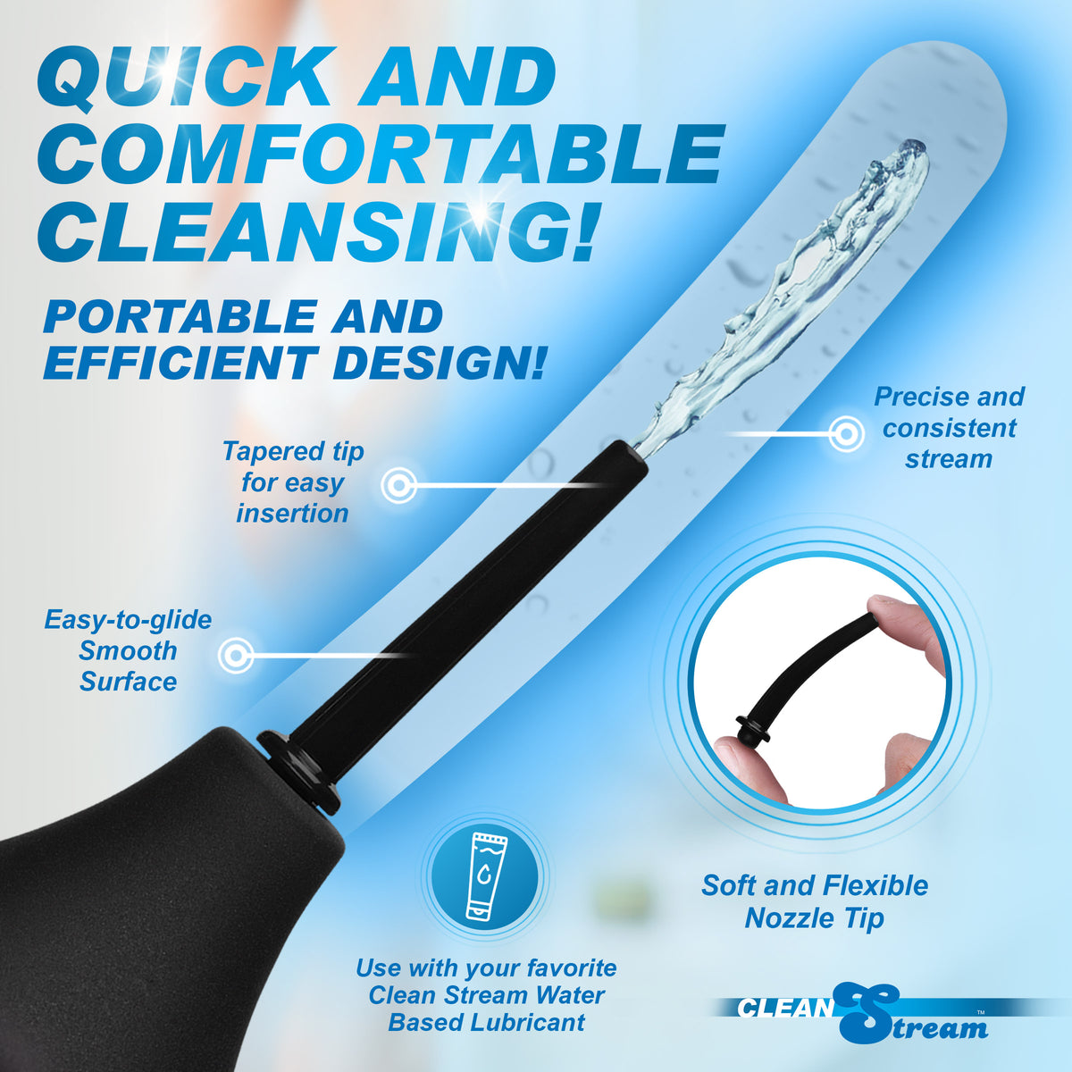 CleanStream Thin Tip Enema Bulb