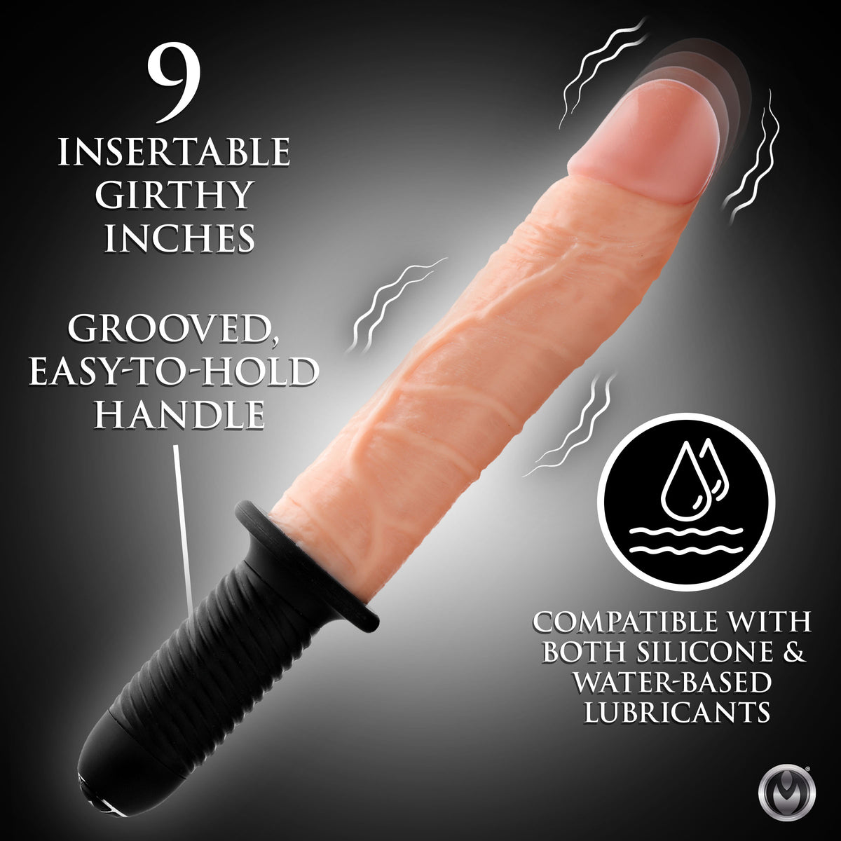 Onslaught 13 Mode XL Vibrating Dildo Thruster