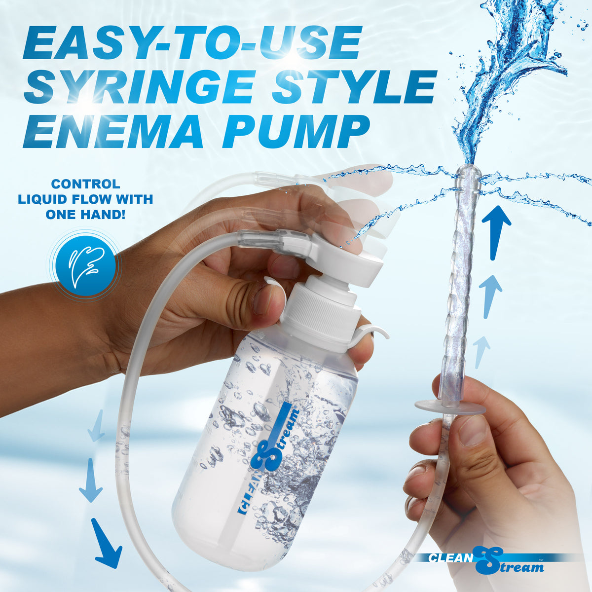 Pump Action Enema Bottle with Nozzle