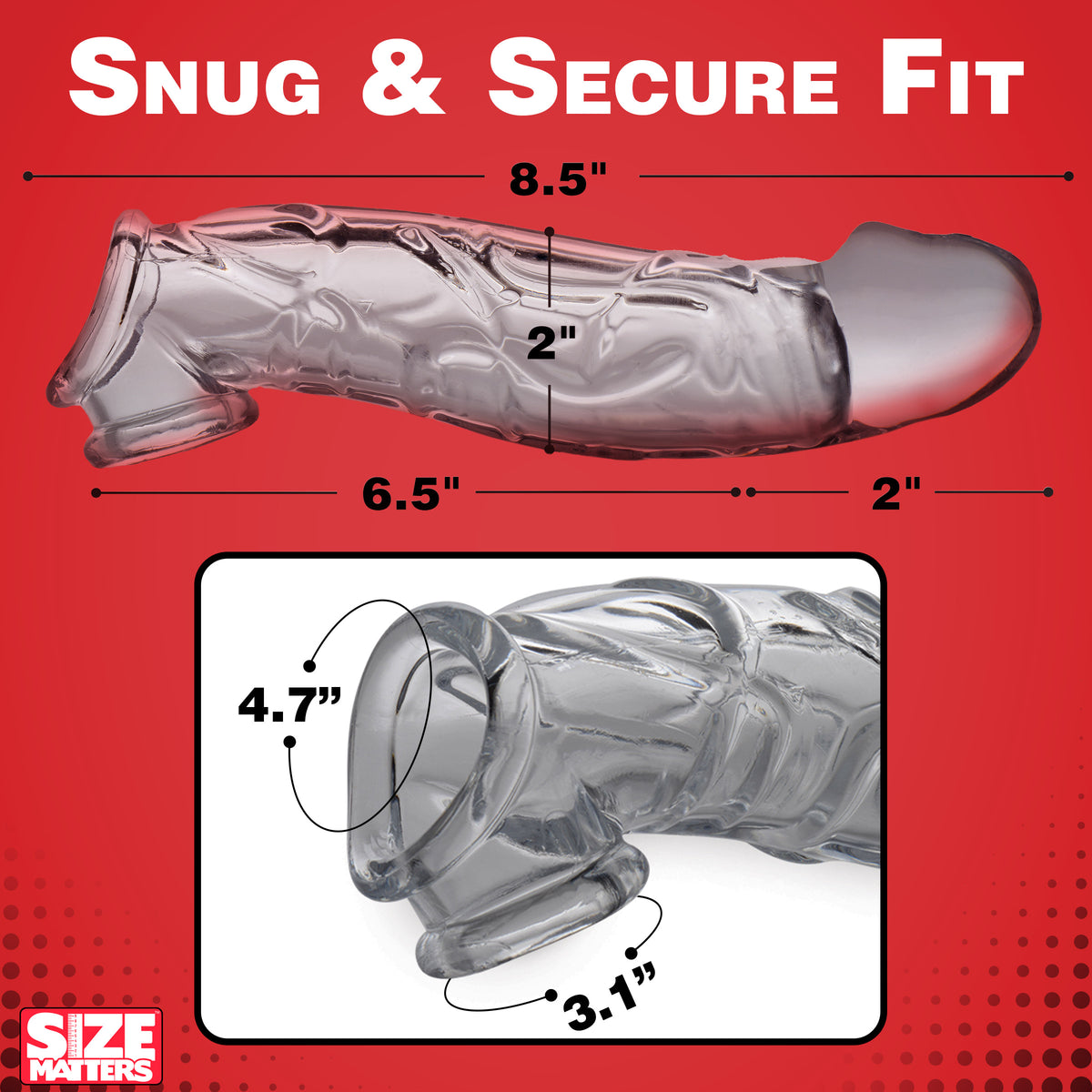 2 Inch Clear Extender Sleeve
