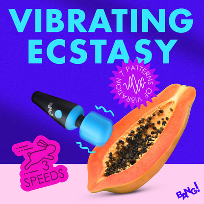 10X Ultra Powerful Silicone Mini Wand - Blue