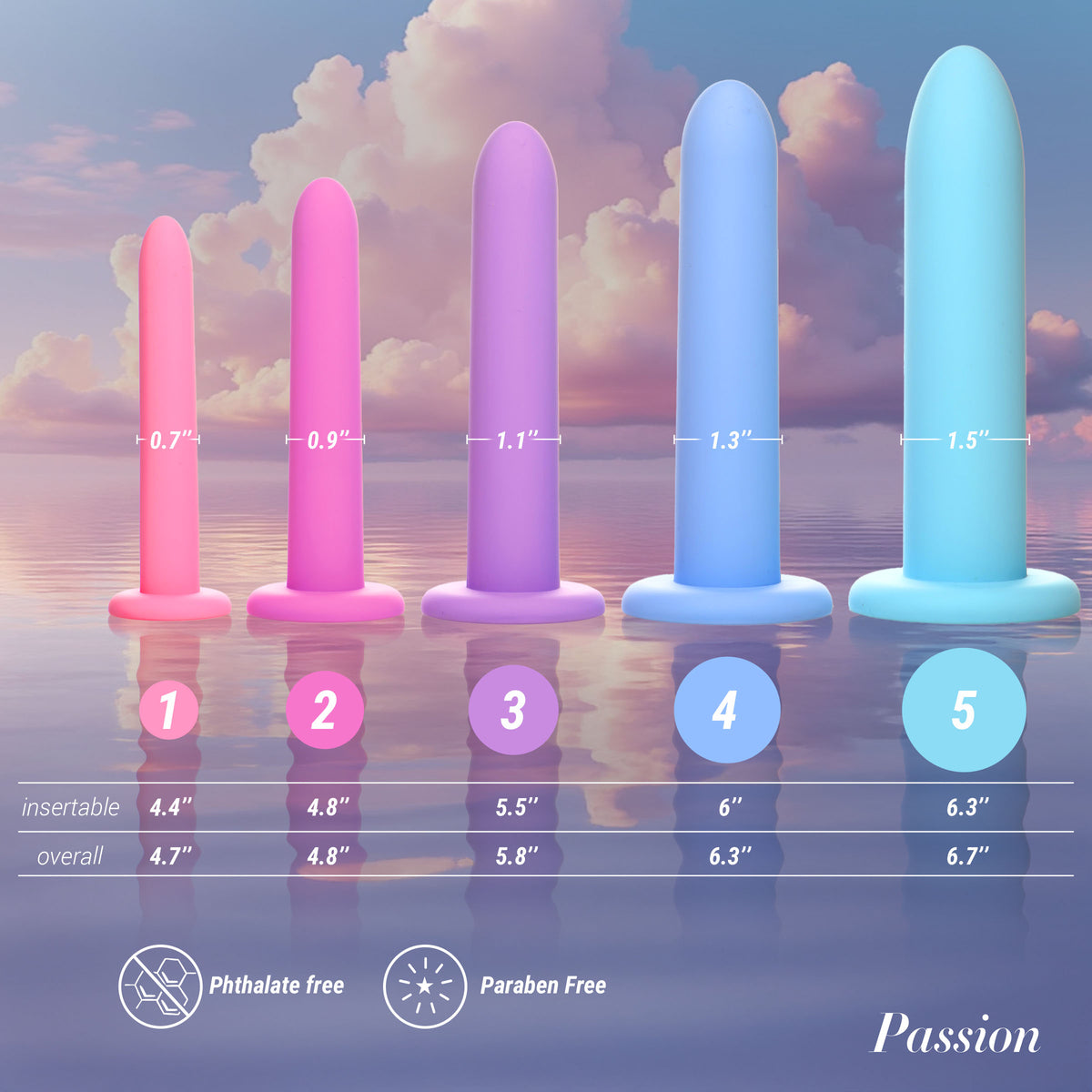 Silicone Pelvic Kegel Exerciser Set