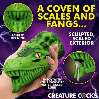 Dragon Tamer Silicone Stroker - Green