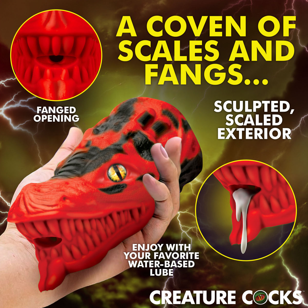 Dragon Tamer Silicone Stroker - Red