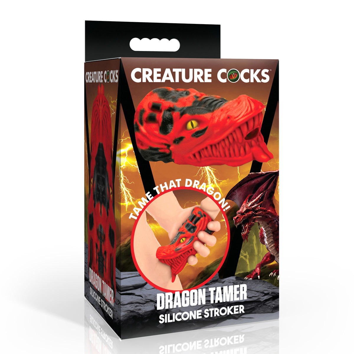 Dragon Tamer Silicone Stroker - Red