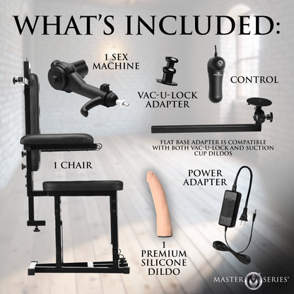 Enforcer Chair with Sex Machine