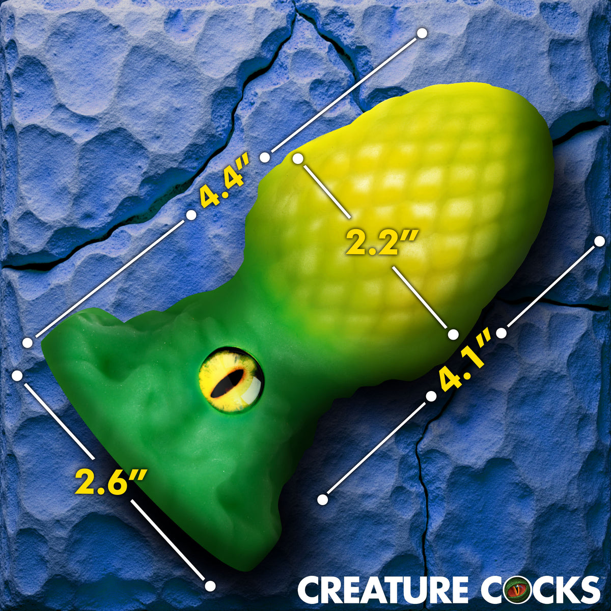Eye of the Dragon Silicone Butt Plug - Green