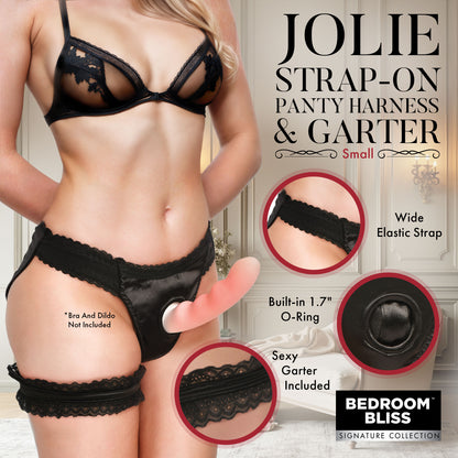 Jolie Strap-On Panty Harness & Garter - Small