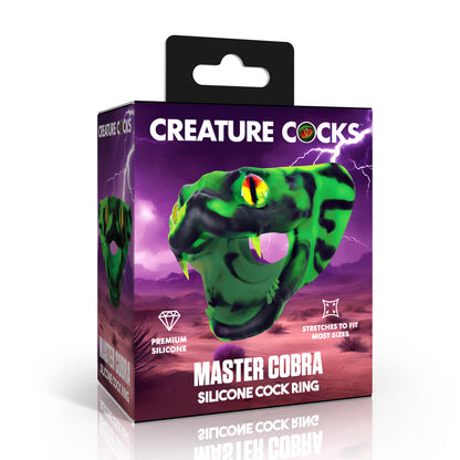 Master Cobra Silicone Cock Ring - Green