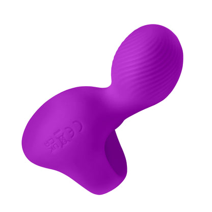 Silicone Finger Vibrator - Purple