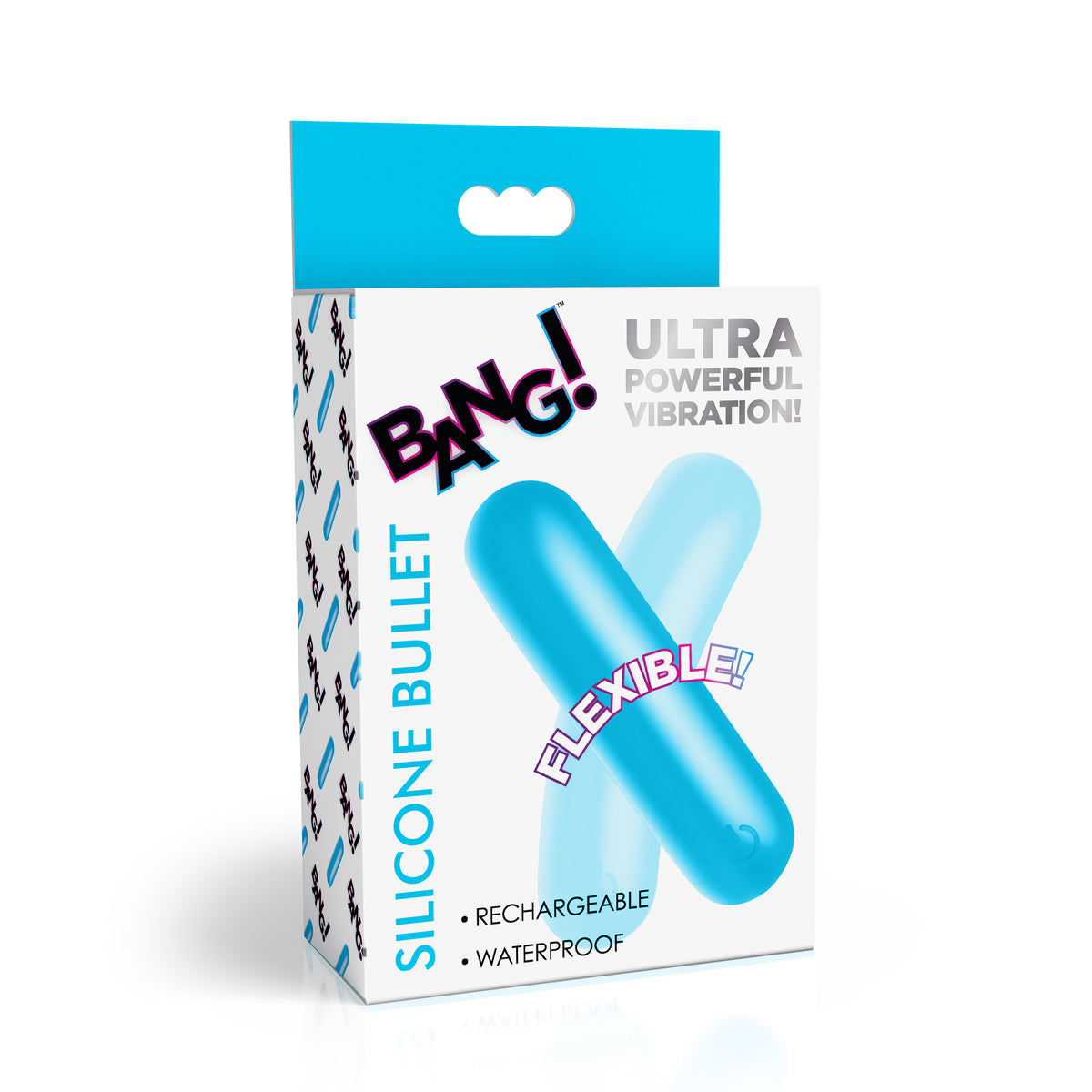 Flexible Silicone Bullet - Blue